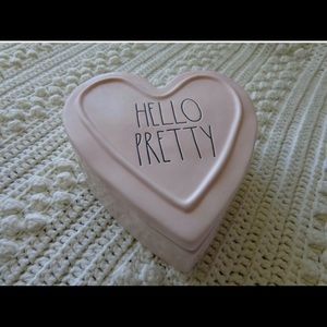 Rae Dunn Valentine Heart Jewelry Hello Pretty❤️
